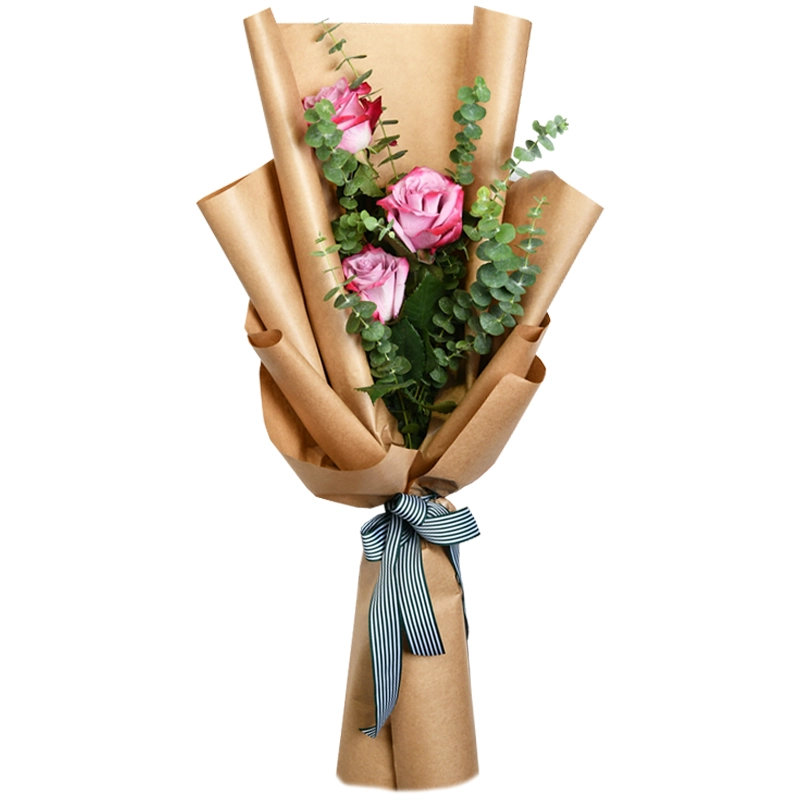 Букет из 3 розовых роз