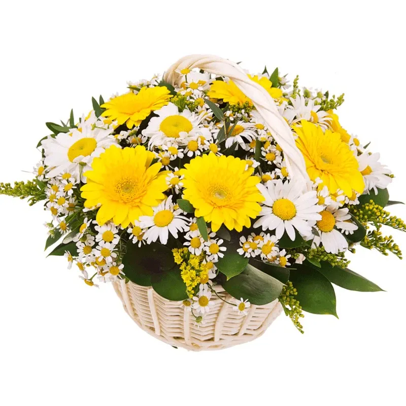 Корзина с цветами Волшебный фонарь